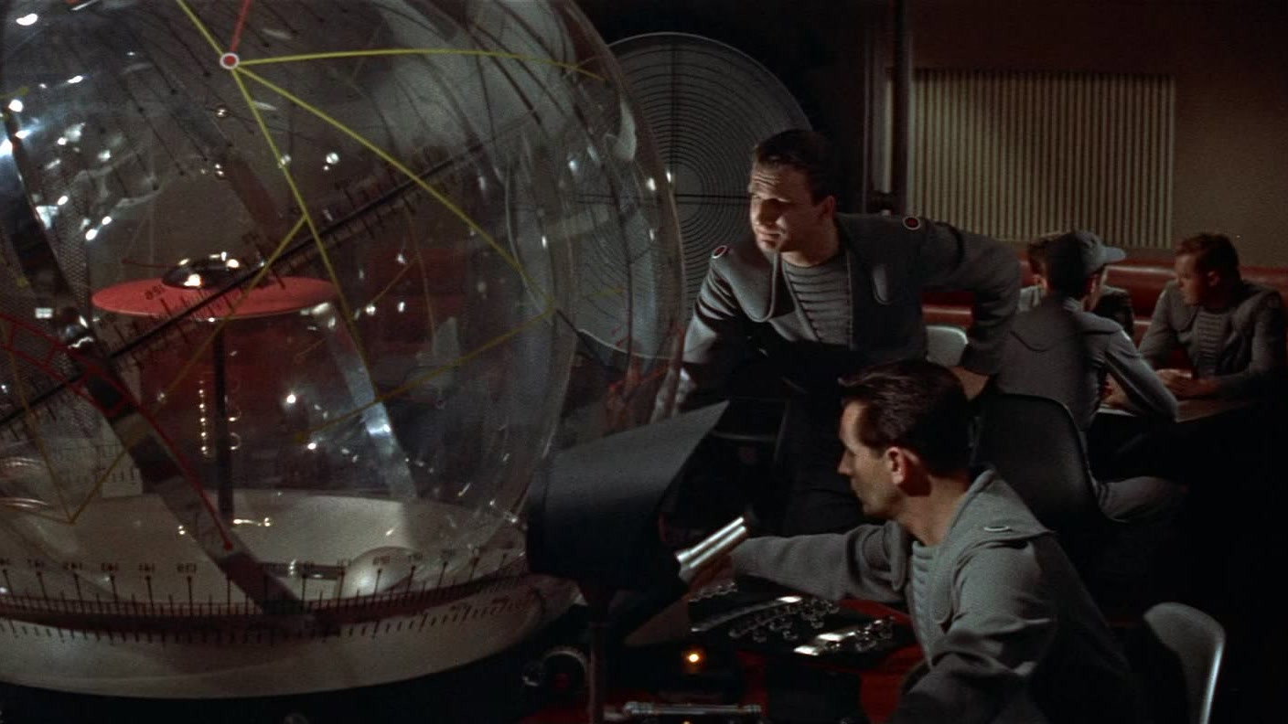 Forbidden Planet (1956) wallpaper #17 — 1408×792 HD backdrop — Starship C57D travels to planet Altair 4 in search of the crew of spaceship… — free HD background for desktop, MacBook, mobile & iPhone (ref vmKBPCvdaabCSFaqcX5qYRfaUEv)