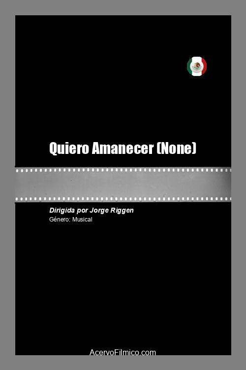 Quiero Amanecer vertical backdrop 1