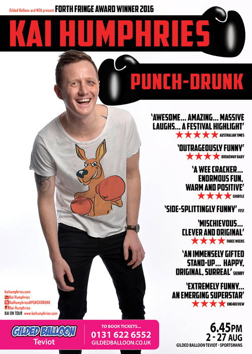Kai Humphries: Punch-Drunk vertical backdrop 1